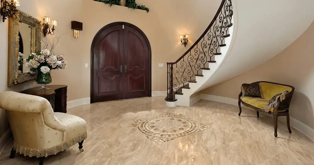 Entrance hall with professionally installed ceramic tile flooring in Bradenton FL